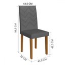 Ver imagem 4 de Mesa de Jantar 4 Lugares Miami Freijo/off White/grafite - Indekes