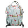Mochila Maternidade Azul Claro Bolsa Bebe Flamingo Impermeavel - 3