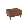 Puff Decorativo Piva Suede Ferrugem - 1