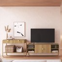 Ver imagem 7 de Rack para Tv 55 Polegadas 150cm 2 Portas Orgânico Pé Metal Luna