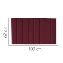 Ver imagem 2 de Painel Estofada Carla 100cm Solteiro Para Cama Box Quarto Suede Bordô - Gat Magazine