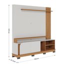 Ver imagem 4 de Estante Home Theater Jurerê 1.8 Off White Matte Freijó com Mesa de Centro Jeri Off White Freij