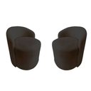 Ver imagem 2 de Kit 2 Poltronas Decorativa Yara Orgânica Suede Marrom