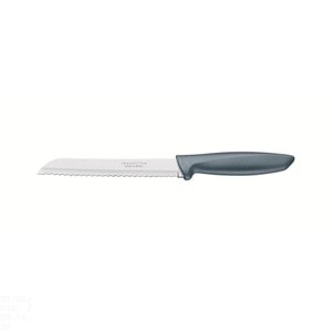 Faca para Pão Tramontina Plenus com Lâmina em Aço Inox e Cabo de Polipropileno Cinza 7"