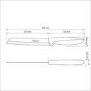 Ver imagem 2 de Faca para Pão Tramontina Plenus com Lâmina em Aço Inox e Cabo de Polipropileno Cinza 7"