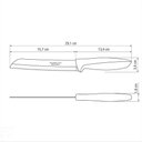 Ver imagem 6 de Faca para Pão Tramontina Plenus com Lâmina em Aço Inox e Cabo de Polipropileno Cinza 7"