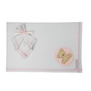 Ver imagem 1 de Cueiro + Pano de boca Malha Urso Bolacha Rosa