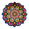 Quadro Mandala Enfeite de Parede Porcelana Colorida Floral - 2
