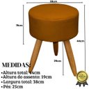 Ver mais imagens de 1 Namoradeira 2 Poltronas Decorativa Mais Puff Resistente para Recepção Confortável Sala de Espera