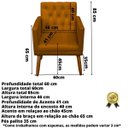 Ver imagem 2 de 1 Namoradeira 2 Poltronas Decorativa Mais Puff Resistente para Recepção Confortável Sala de Espera