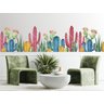 Adesivo de Parede Cactus Coloridos Boho - 1