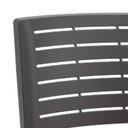 Ver imagem 7 de Kit 02 Cadeiras Empilhável Fixa Escritório Multiuso Base Preta Kimi P03 Preto - Lyam Decor