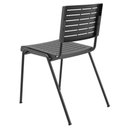 Ver imagem 6 de Kit 02 Cadeiras Empilhável Fixa Escritório Multiuso Base Preta Kimi P03 Preto - Lyam Decor