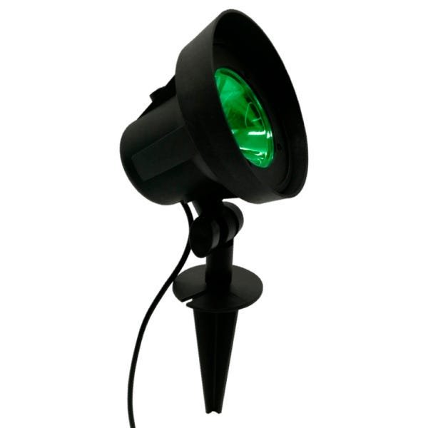 Luminária Spot Espeto de Jardim Refletor LED Verde 3,5W