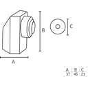 Ver imagem 4 de Prendedor de Porta - Cpm 400 - Preto - 46x37 Mm