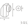 Prendedor de Porta - Cpm 400 - Preto - 46x37 Mm - 4