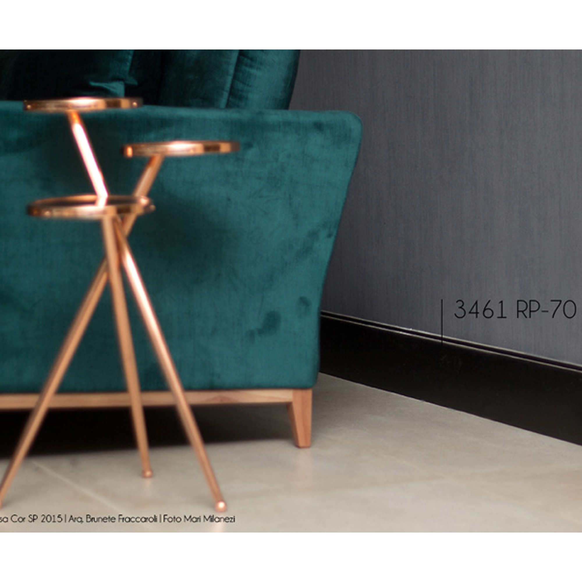 Rodapé Black Santa Luzia 3461 16mmx15cm Metro Linear Preto - 3