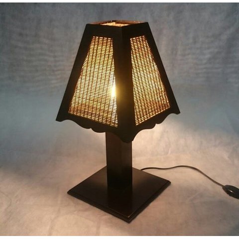 Abajur Luminária de Mesa Sala Quarto Rustico