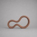 Ver imagem 1 de Escultura Contemporânea 2 Decorativa de Cerâmica para Sala e Mesa Mocha Mousse