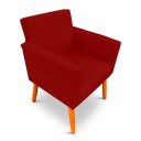 Ver imagem 5 de Poltrona Cadeira para Sala Confortável e Minimalista Paris em Suede Bordo