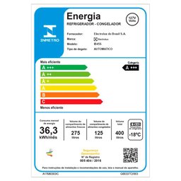 Geladeira Electrolux Frost Free Duplex IB45S 400 Litros Inox - 16