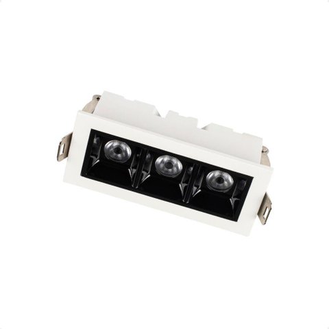 Spot de Led Embutir Taschibra Arch Pontual 6w 2700k Bivolt Branco com Preto