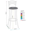 Ver imagem 5 de Kit 2 Banquetas Cromadas Bc26-a Assento Espuma D15