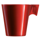 Ver imagem 5 de Jogo de Xícaras Vermelhas Café Cafezinho 80ml 4 peças