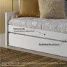 Cama Babá Prime com Cama Auxiliar Madeira Maciça Branco - Ca - 6