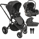 Ver imagem 1 de Carrinho de Bebe Moises Bebe Conforto Kiddo Sunny Melange Preto
