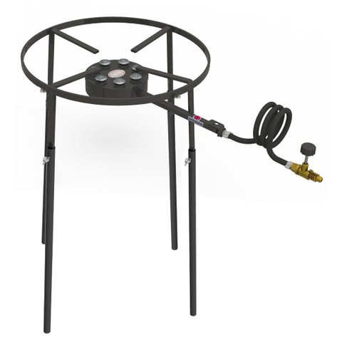 Fogão Industrial Progás Alta Pressão 7 Caulins Redondos Pedestal F1b7p