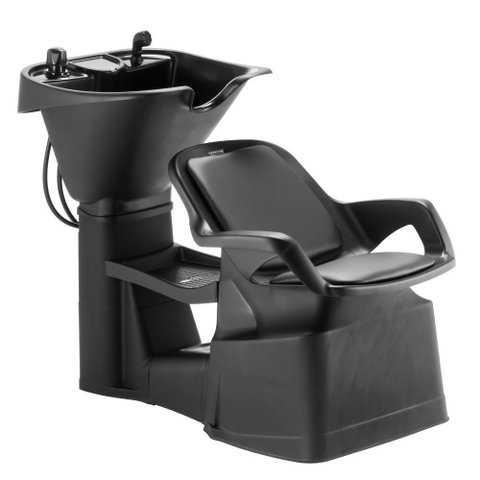 Lavatório Champ Smart Preto 2040 Dompel Profissional com Registro 1 Entrada de Água