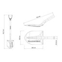 Ver imagem 4 de Pá de Bico 470-20 em Aço com Cabo de Madeira 71 Cm com Empunhadura Plástica Reta Ergonômi