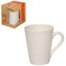 Kit C/6caneca De Porcelana Alto Relevo Net 320ml Na Caixa Wx - 1