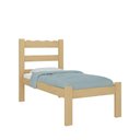 Ver imagem 2 de Cama de Solteiro Madeira Maciça para Colchão 78/88x188cm Multimóveis Cr35254 - Natural