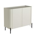 Ver imagem 1 de Balcão Buffet com 2 Portas 98,5cm Pés em Metal 100% Mdf