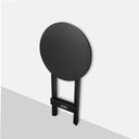 Ver imagem 4 de Mesa Bistrô Dobrável de Madeira Redonda com 2 Banquetas Preta - Tarimatã