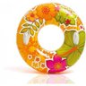 Boia redonda inflável para Piscina. Modelo Circular grande transparente estampa flores 97cm Intex - 1