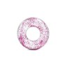 Combo 2 Boias infláveis para piscina modelo redonda tube glitter intex 1,19m 1 pink e 1 dourada - 7