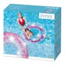 Combo 2 Boias infláveis para piscina modelo redonda tube glitter intex 1,19m 1 pink e 1 dourada - 4
