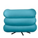 Ver imagem 4 de Kit 2 Poltrona Decorativa Micheli Giratória e Balanço Veludo Cor:turquesa