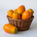 Ver imagem 4 de Kit 15 Mamões Artificiais Realistas Fruta Decorativa Restaurante, Buffet, Festa e Temática Tropical