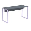 Ver imagem 1 de Mesa Escritório P25 Tub Pandin 170 Cm (larg) X 70 Cm (prof) Tampo Mdp Grafito Pé Aço Tubular Lil
