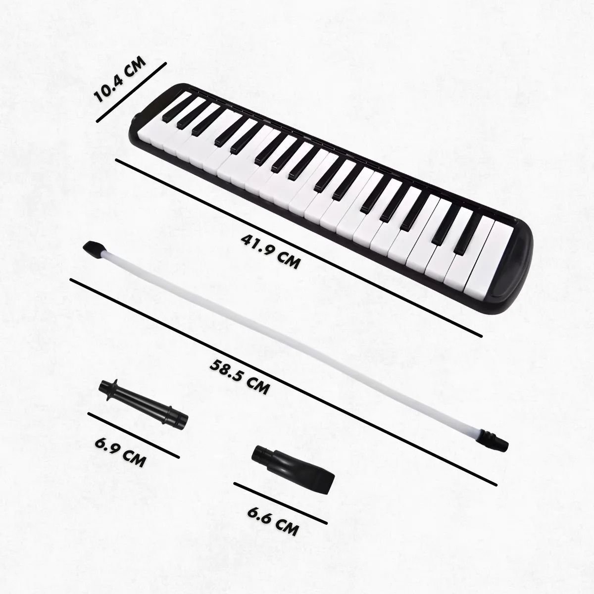 Escaleta Melódica Preta com 32 Teclas, Ideal para Iniciantes e Crianças em Aulas de Música - 5
