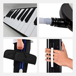 Escaleta Melódica Preta com 32 Teclas, Ideal para Iniciantes e Crianças em Aulas de Música - 4