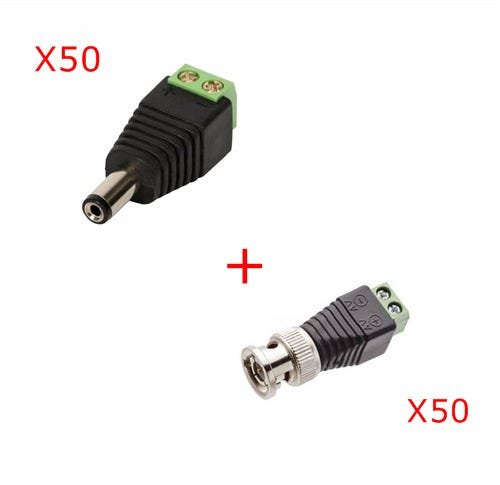 50 CONECTOR BNC + 50 CONECTOR P4 - 1
