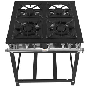 Fogão Super 40 Kenok 4 Bocas 2 Simples Baixa Pressão Fbsu4b.136