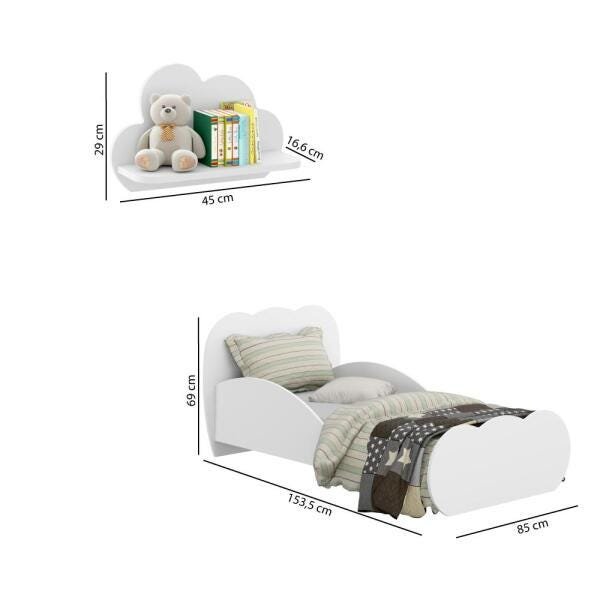 Quarto de Bebê Algodão com Mini Cama - Branco - 8