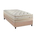 Ver imagem 1 de Conjunto Box Solteiro: Colchão Molas Herval Maxspring Koln + Base Crc Suede Clean (96x203)