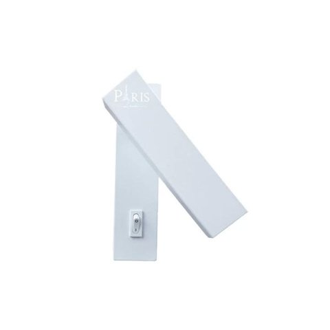Arandela Metal Cabeceira 14CM Branca LED 3W 3000K Delis